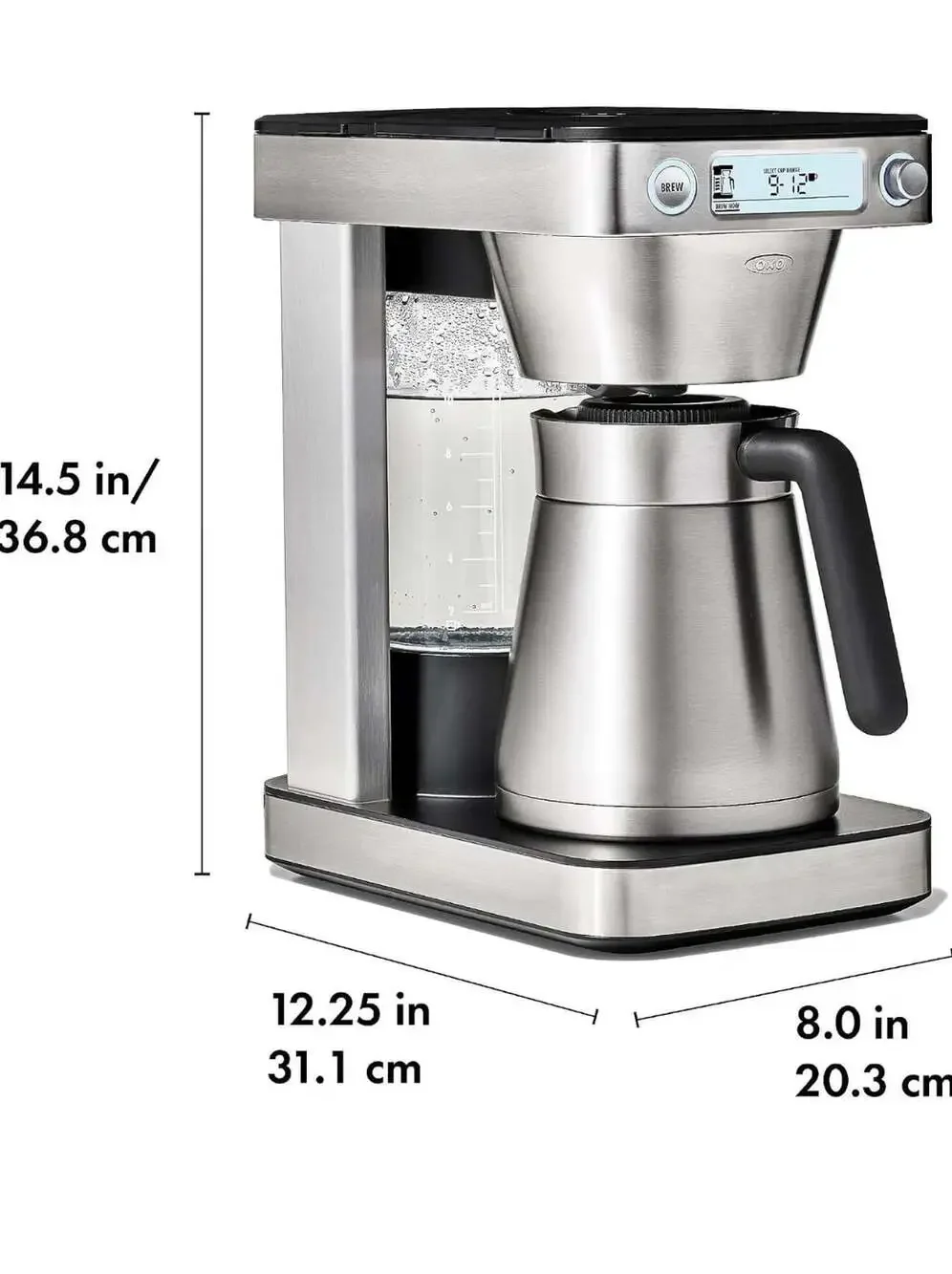 OXO Brew 12-Cup Coffee Maker with Podless Single-Serve Function Stainless Steel